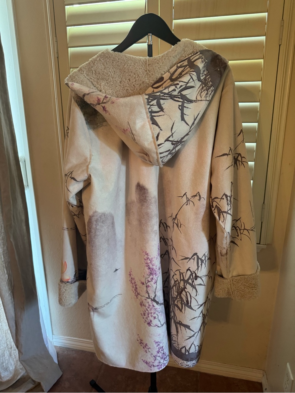 NWOT Johnny Was Faux Suede Sherpa Jacket - Picture 7 of 12